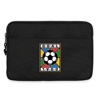 Fußball-Retro-Abzeichen - Laptoptasche 13" - Schwarz - Vorne