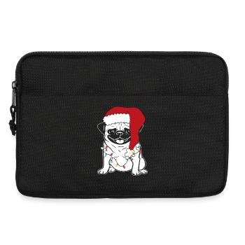 christmas dog - Laptop bag 13" - black - Front