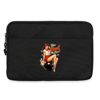 Retro Bowling Pin-Up Lady – You Bowl Me Over - Laptoptasche 13" - Schwarz - Vorne