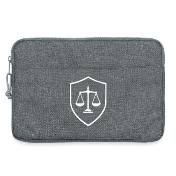 Jura Rechtsanwalt  Waage Jurist Gericht Gesetz - Laptoptasche 13" - Grau meliert - Vorne