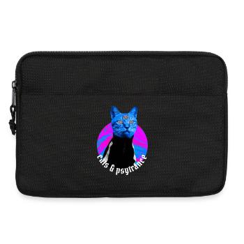 Cats & Psytrance - Rave outfit Psy trance - Laptop bag 13" - black - Front