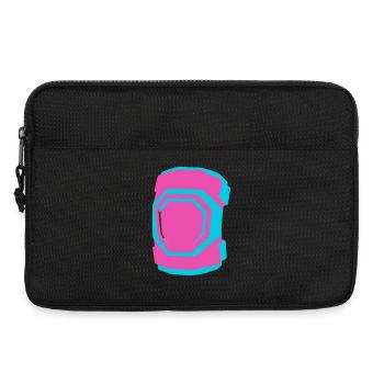 Genouillères, patinage à roulettes, roller derby, patinage - Sacoche pour ordinateur portable 13 pouces - noir - Devant