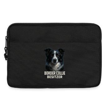Border Collie Besitzer - Laptoptasche 13" - Schwarz - Vorne