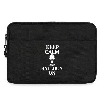 Bleib ruhig und mach Ballon dran - Laptoptasche 13" - Schwarz - Vorne