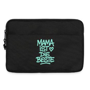mama_ist_die_beste_mint - Laptoptasche 13" - Schwarz - Vorne