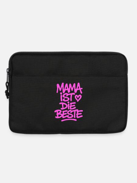 mama_ist_die_beste_pink - Laptoptasche 13" - Schwarz