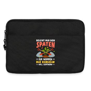 Königin Will Gärtnern - Laptoptasche 13" - Schwarz - Vorne