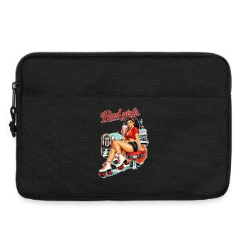 Retro Pin-Up Girl: Bad Girls 50s Diner Style - Laptop bag 13" - black - Front
