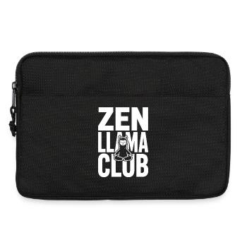 Club Zen Llama – Lama méditant - Sacoche pour ordinateur portable 13 pouces - noir - Devant