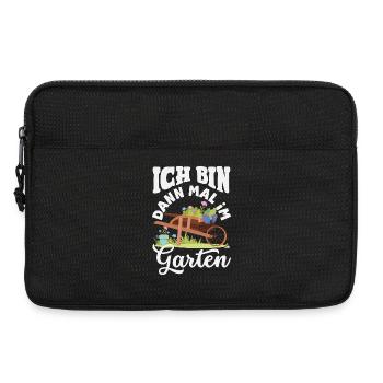 Dann Mal Im Garten - Laptoptasche 13" - Schwarz - Vorne