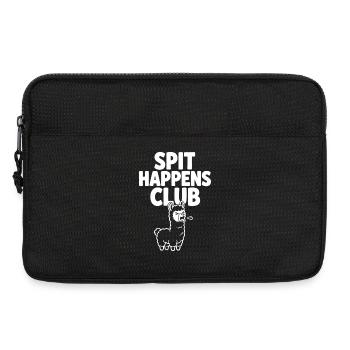 Le club du crachat se fait drôle de lama - Sacoche pour ordinateur portable 13 pouces - noir - Devant