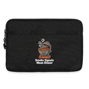 Smoke Signals Mean Dinner BBQ Grill - Laptop bag 13" - black - Front