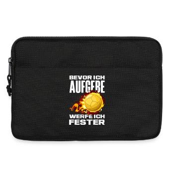 Handball Handballer Handball Trainer Fan Geschenk - Laptoptasche 13" - Schwarz - Vorne