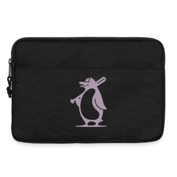 Pinguin Baseballspieler Silhouette - Laptoptasche 13" - Schwarz - Vorne