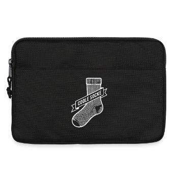 Coole Socke - Laptoptasche 13" - Schwarz - Vorne