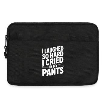 Ich habe so sehr gelacht, dass ich in die Hose geweint habe - Laptoptasche 13" - Schwarz - Vorne