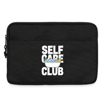Self Care Club mit Schaumbad und Ente - Laptoptasche 13" - Schwarz - Vorne