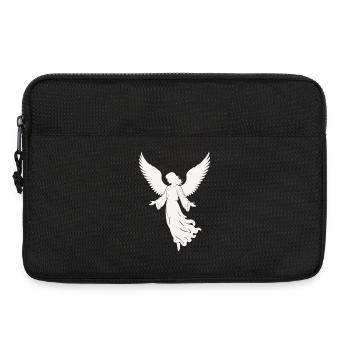 Silhouette d’ange avec des ailes - Sacoche pour ordinateur portable 13 pouces - noir - Devant