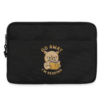 Geh weg, ich lese - Laptoptasche 13" - Schwarz - Vorne