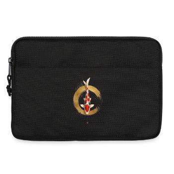 Eleganter Koi – Japanisches Zen Design - Laptoptasche 13" - Schwarz - Vorne