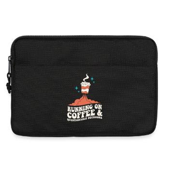 Kaffee für fragwürdige Entscheidungen - Laptoptasche 13" - Schwarz - Vorne