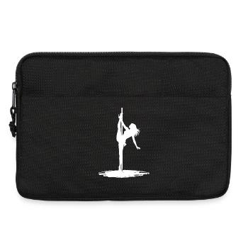 Pole Dance Silhouette – Ästhetische Kunst - Laptoptasche 13" - Schwarz - Vorne