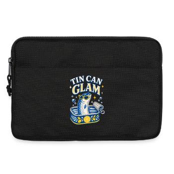 Tin Can Glam Sardinen mit Sonnenbrille - Laptoptasche 13" - Schwarz - Vorne