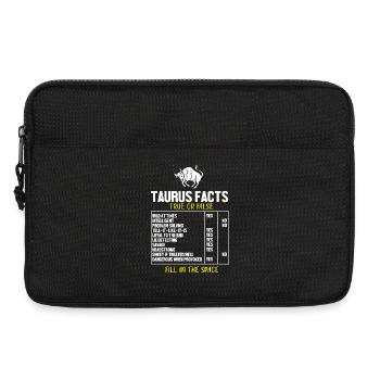 Zodiac sign Taurus - Laptop bag 13" - black - Front