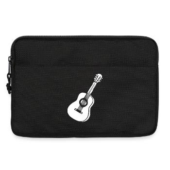 Guitare Music Gift Musicien Guitariste - Sacoche pour ordinateur portable 13 pouces - noir - Devant