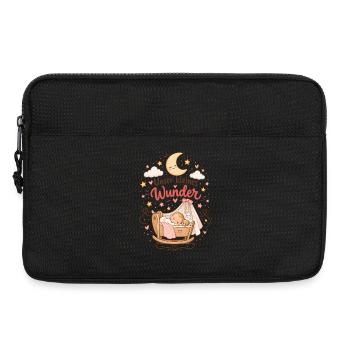 Unser Kleines Wunder – Kuschelmond Traumzeit - Laptoptasche 13" - Schwarz - Vorne
