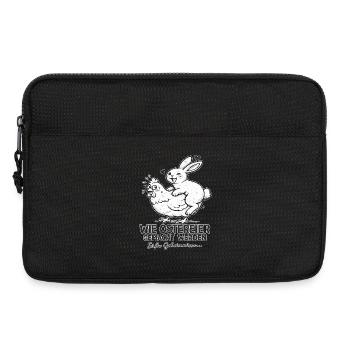 Osterhase und Hühnchen Duo - Laptoptasche 13" - Schwarz - Vorne