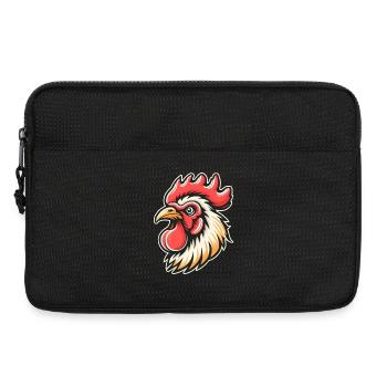 Comic Rooster Head Photorealistic - Laptop bag 13" - black - Front