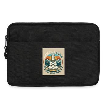 Namaste Llama: Yoga in den Anden - Laptoptasche 13" - Schwarz - Vorne