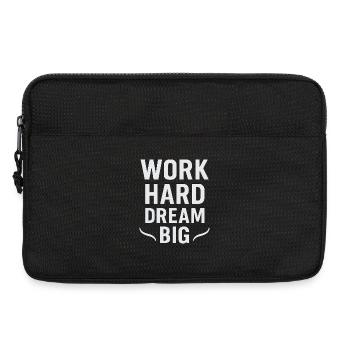 Work Hard – Dream Big: Hustle Mentality - Laptop bag 13" - black - Front