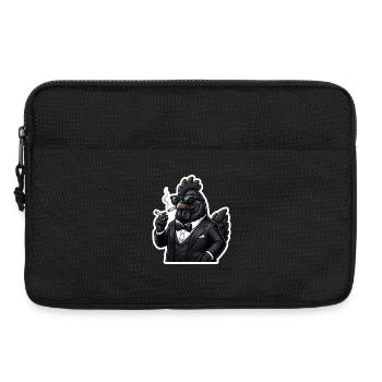 Poulet au cigare en smoking - Sacoche pour ordinateur portable 13 pouces - noir - Devant