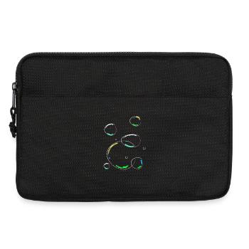Seifenblasen Seife bunte Kreise - Laptoptasche 13" - Schwarz - Vorne
