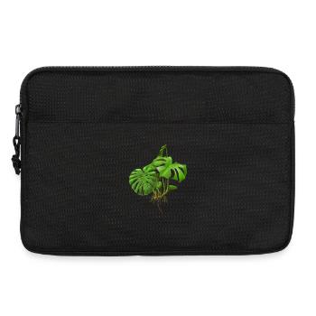 Monstera - Fensterblatt - Laptoptasche 13" - Schwarz - Vorne