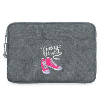 Vintage sneakers - Laptop bag 13" - heather grey - Front