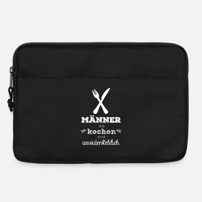 Männer die kochen sind unwiderstehlich - Laptoptasche 13" - Schwarz