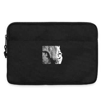 Kontrastgesicht Licht & Schatten - Laptoptasche 13" - Schwarz - Vorne