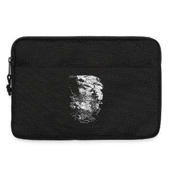 Schwarzweiß Kopf-Silhouette Ornament - Laptoptasche 13" - Schwarz - Vorne