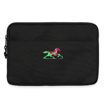 Cheval coloré - Sacoche pour ordinateur portable 13 pouces - noir - Devant