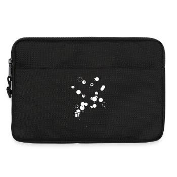 Schwarze Blasenkonstellation - Laptoptasche 13" - Schwarz - Vorne