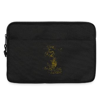 Goldenes Ammoniten-Muster - Laptoptasche 13" - Schwarz - Vorne