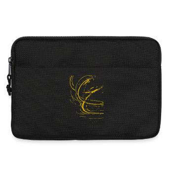 Goldene Spirale auf Schwarz - Laptoptasche 13" - Schwarz - Vorne