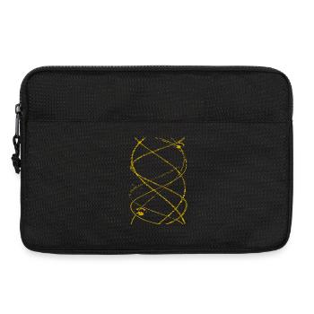 Goldene Spirallinien - Laptoptasche 13" - Schwarz - Vorne