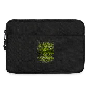 Neon Text-Streifen Muster - Laptoptasche 13" - Schwarz - Vorne