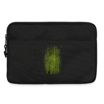 Matrix Neon Binärcode Druck auf Textilien - Laptoptasche 13" - Schwarz - Vorne