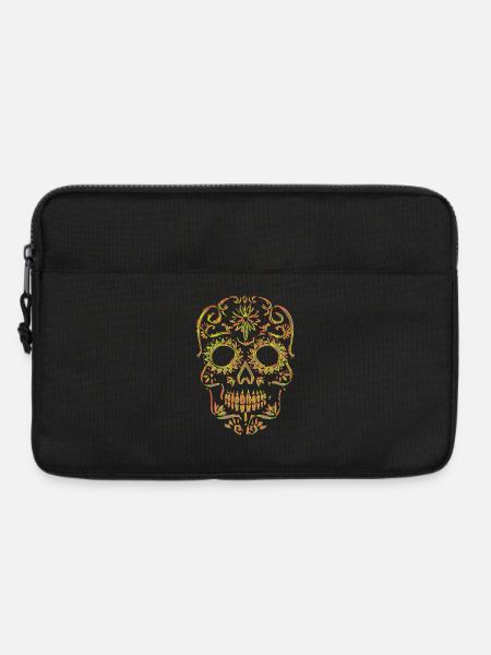 Totenkopf Skull Schädel - Laptoptasche 13" - Schwarz