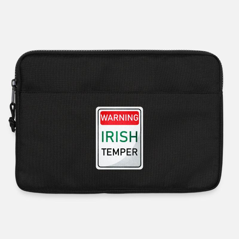 WARNUNG IRISH TEMPER - Laptoptasche 13" - Schwarz